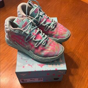 Puma Kids Sneakers - Teal and Pink